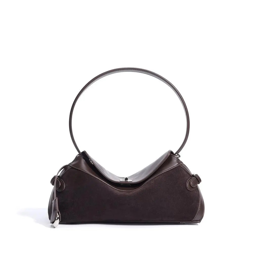 Autumn And Winter New Frosted Solid Color Tote