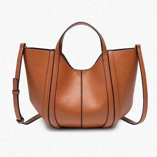 Bucket-textured Vegetable Tote Bag