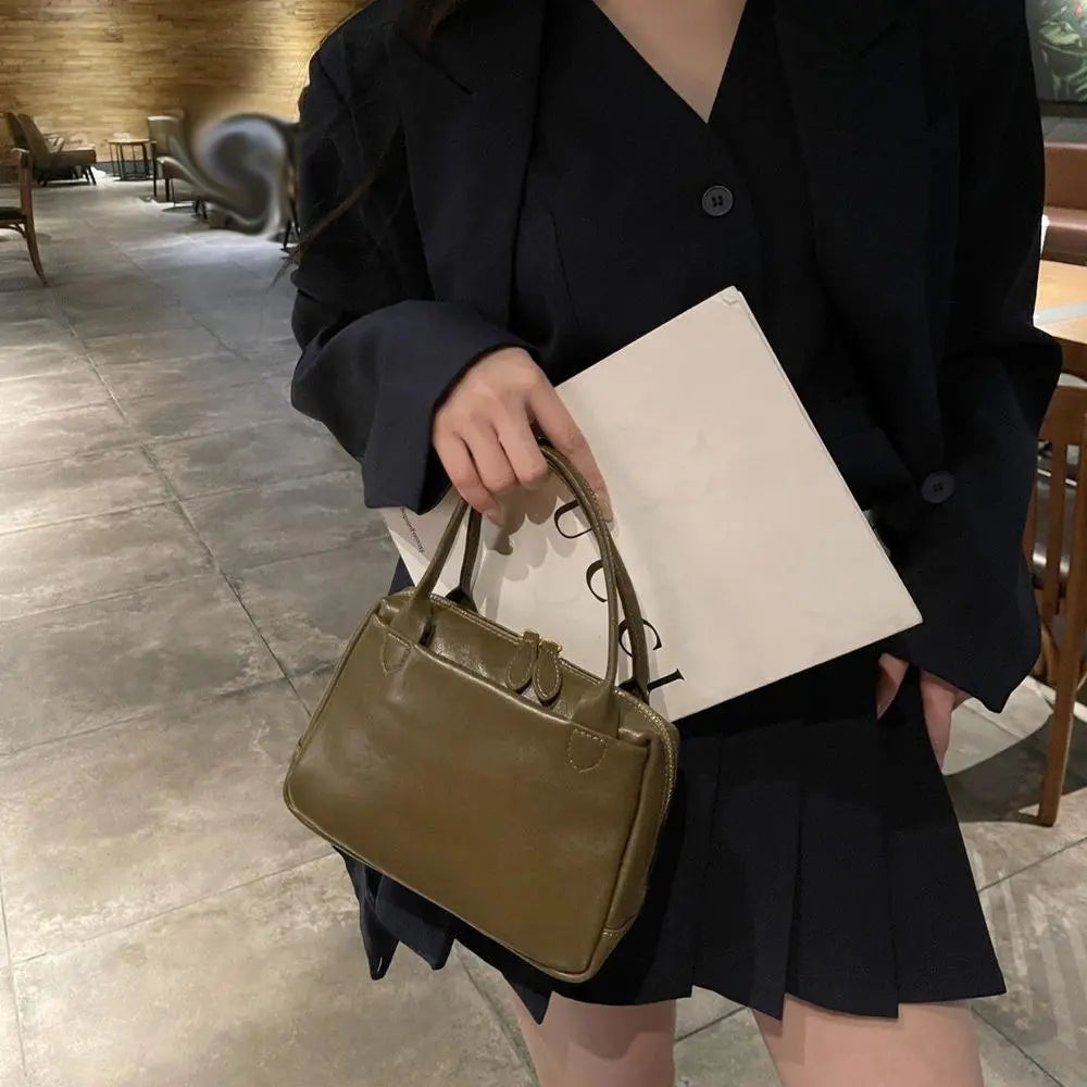 Casual Leather Crossbody