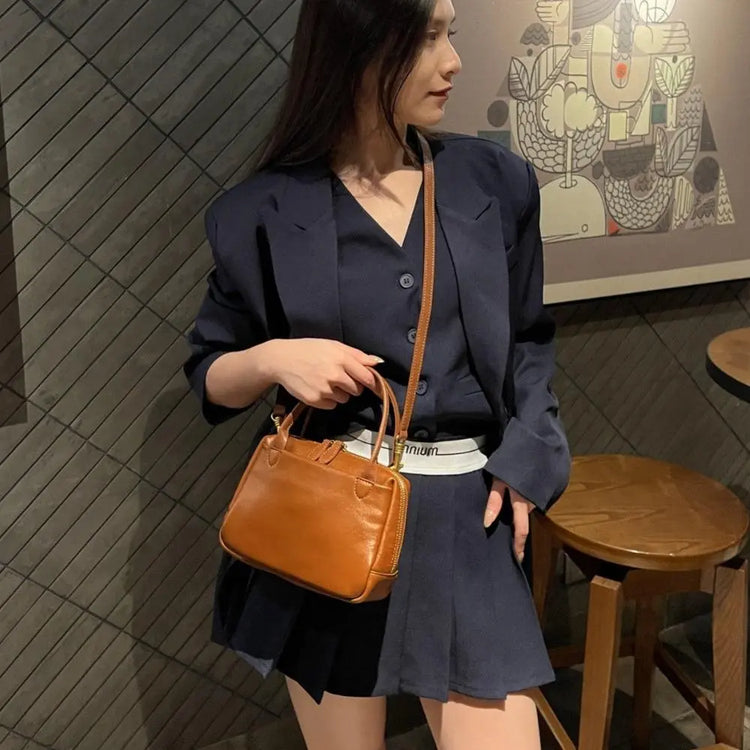 Casual Leather Crossbody