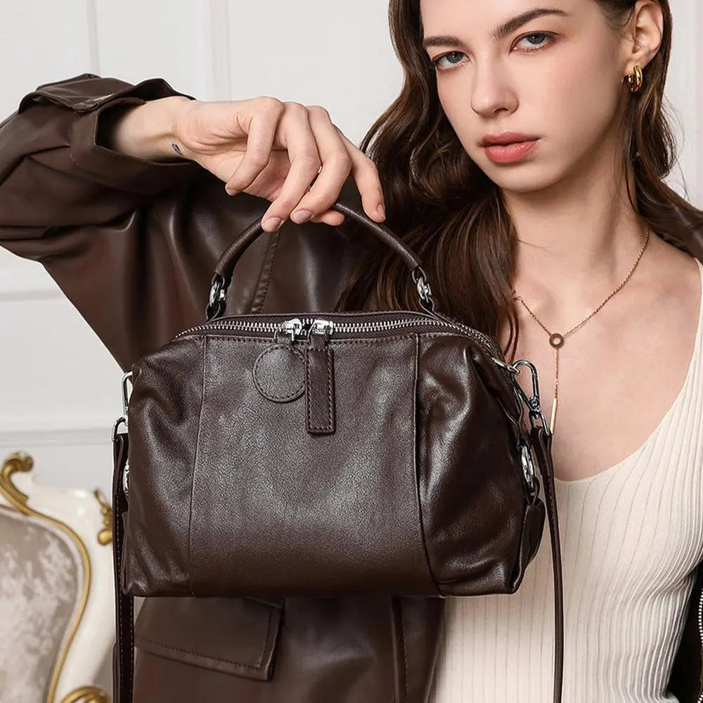 First Layer Leather Handbag