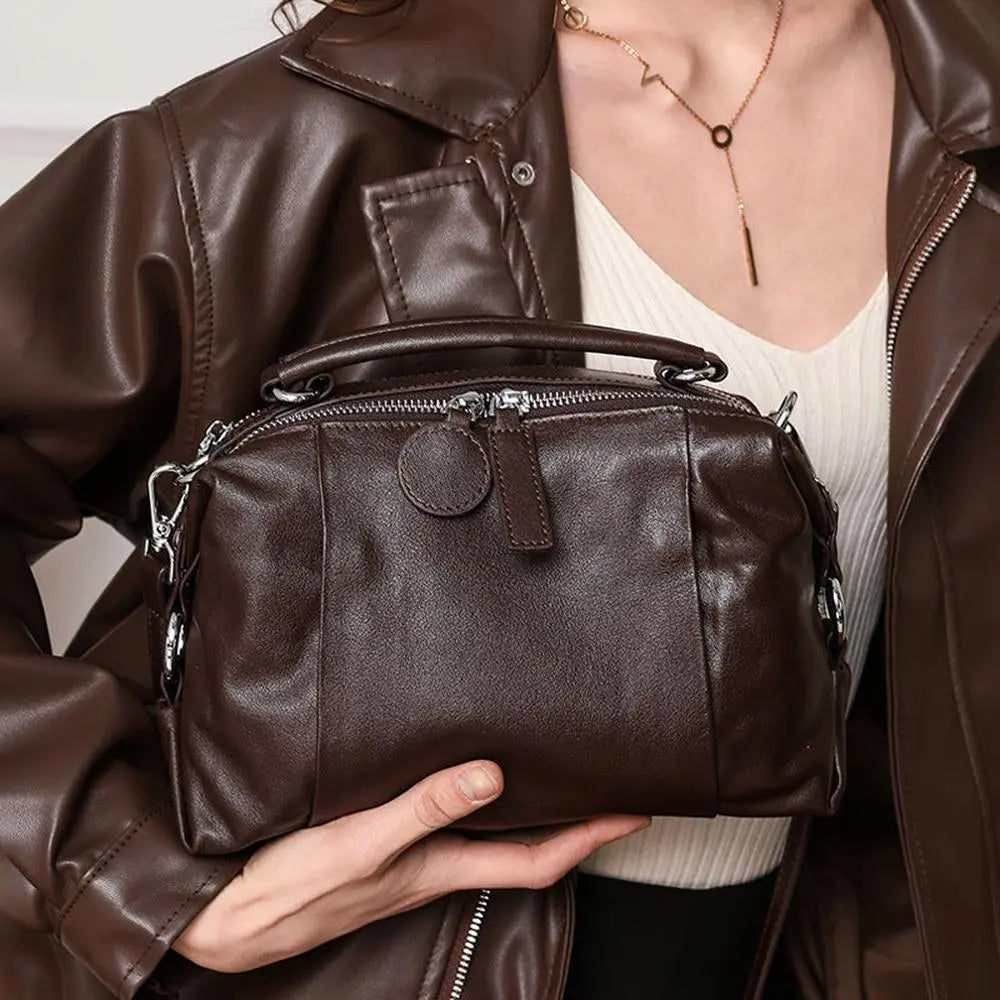 First Layer Leather Handbag
