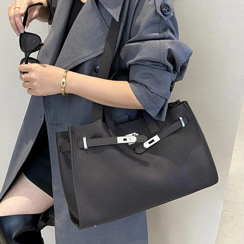 Genuine Leather Large Capacity Handbag
