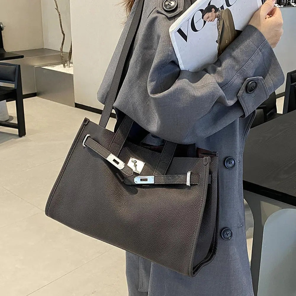 Genuine Leather Large Capacity Handbag