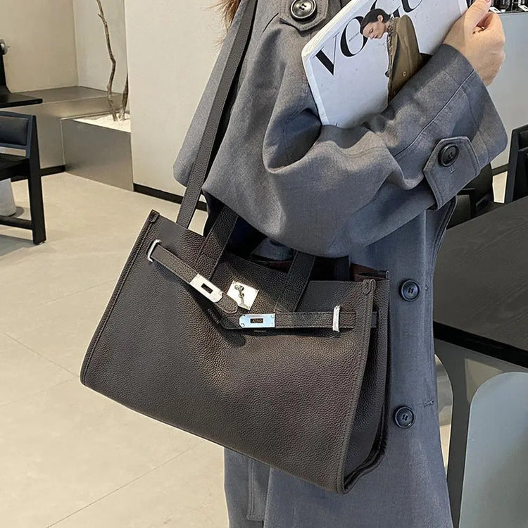 Genuine Leather Large Capacity Handbag