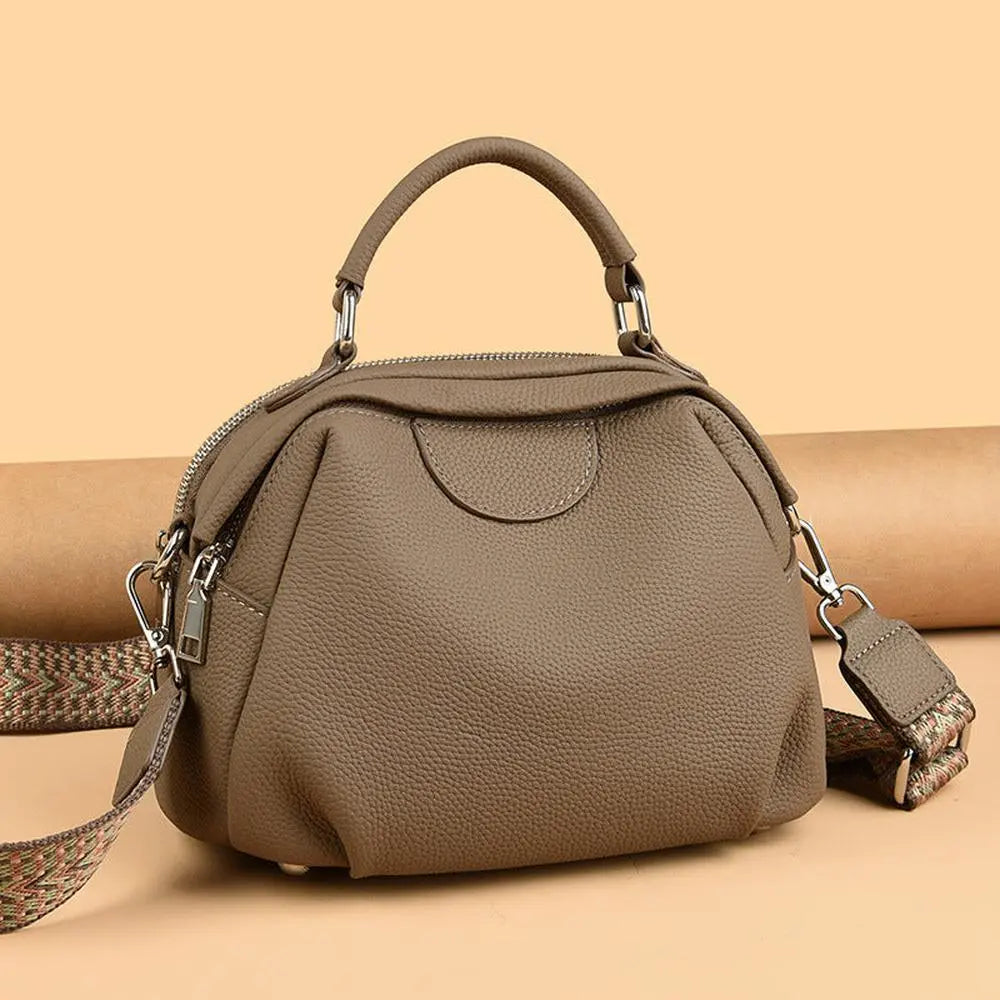 Genuine Leather Large-capacity Crossbody Bag