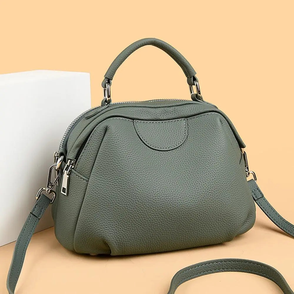 Genuine Leather Large-capacity Crossbody Bag
