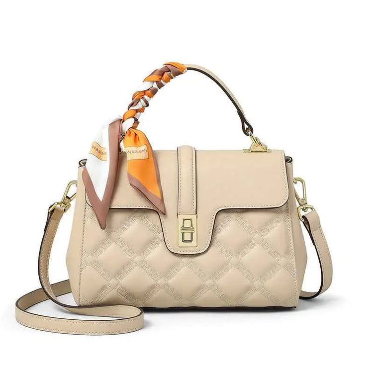 High-End Classic Textured Handbag