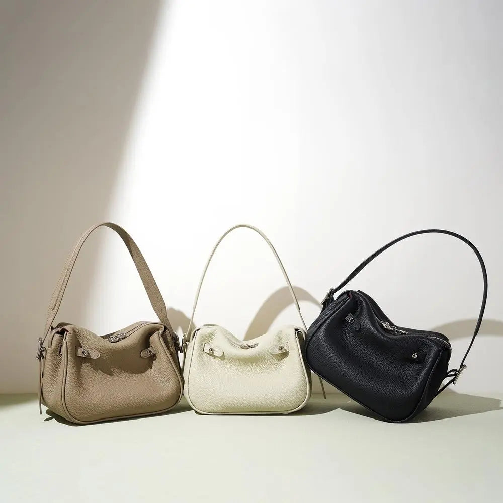 High-End Leather Pillow Shoulder Bag