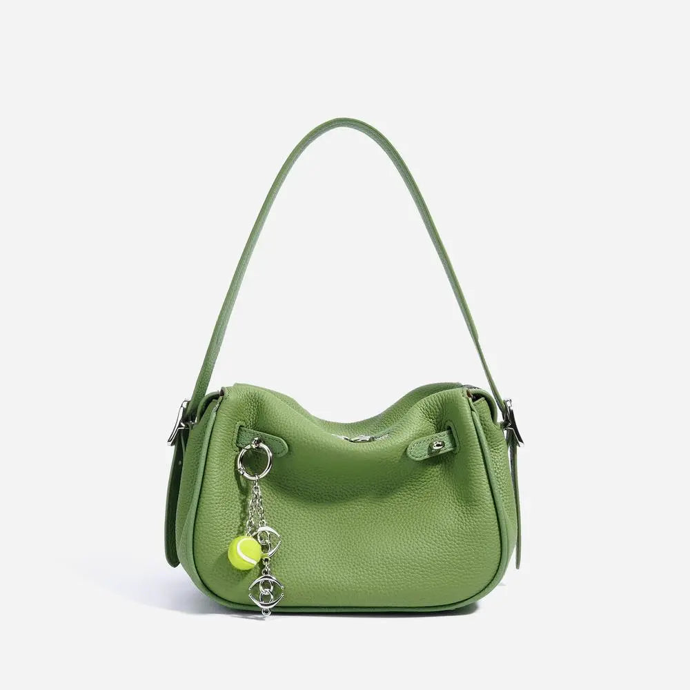 High-End Leather Pillow Shoulder Bag