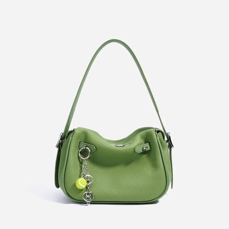 High-End Leather Pillow Shoulder Bag