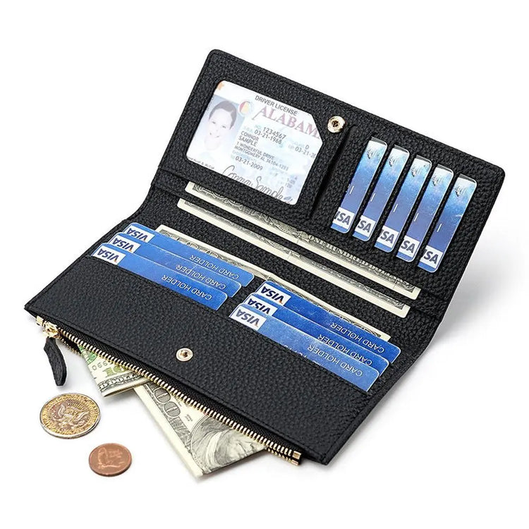 Luxury Leather Long Wallet