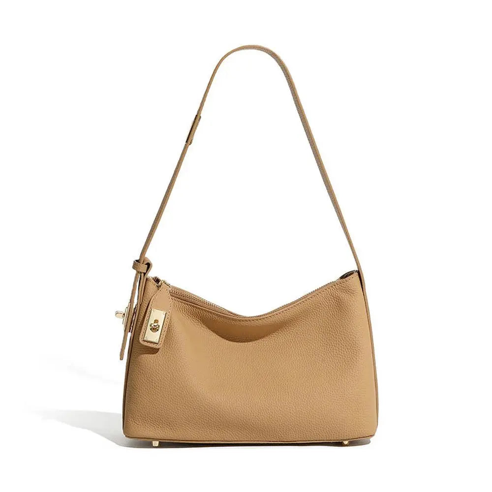 New Genuine Leather Dumpling Shoulder Bag