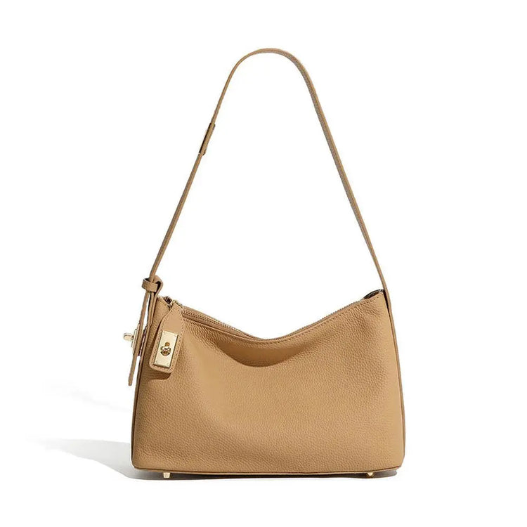 New Genuine Leather Dumpling Shoulder Bag