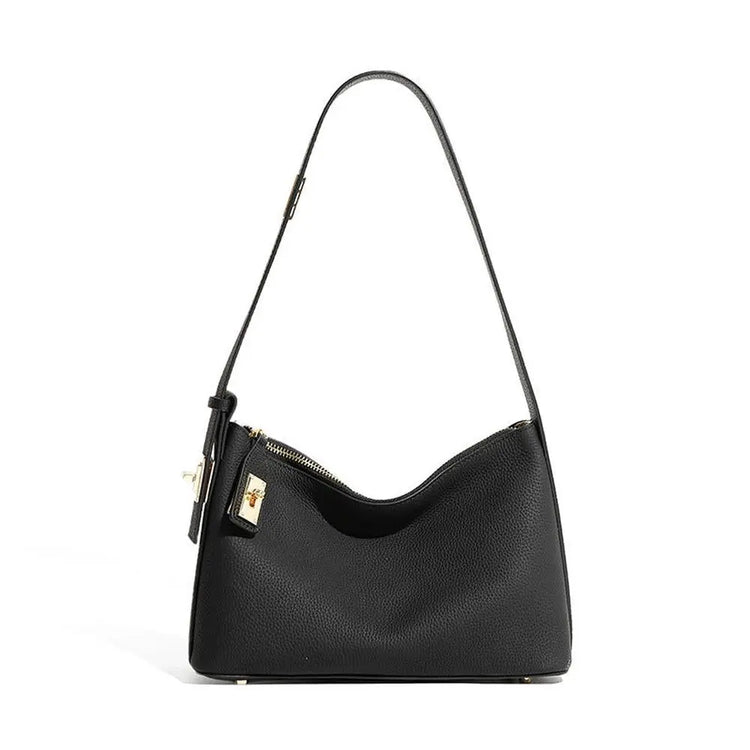 New Genuine Leather Dumpling Shoulder Bag