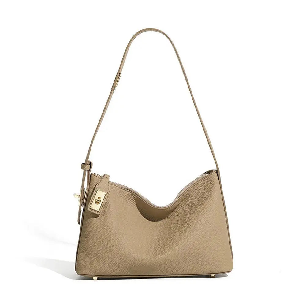 New Genuine Leather Dumpling Shoulder Bag