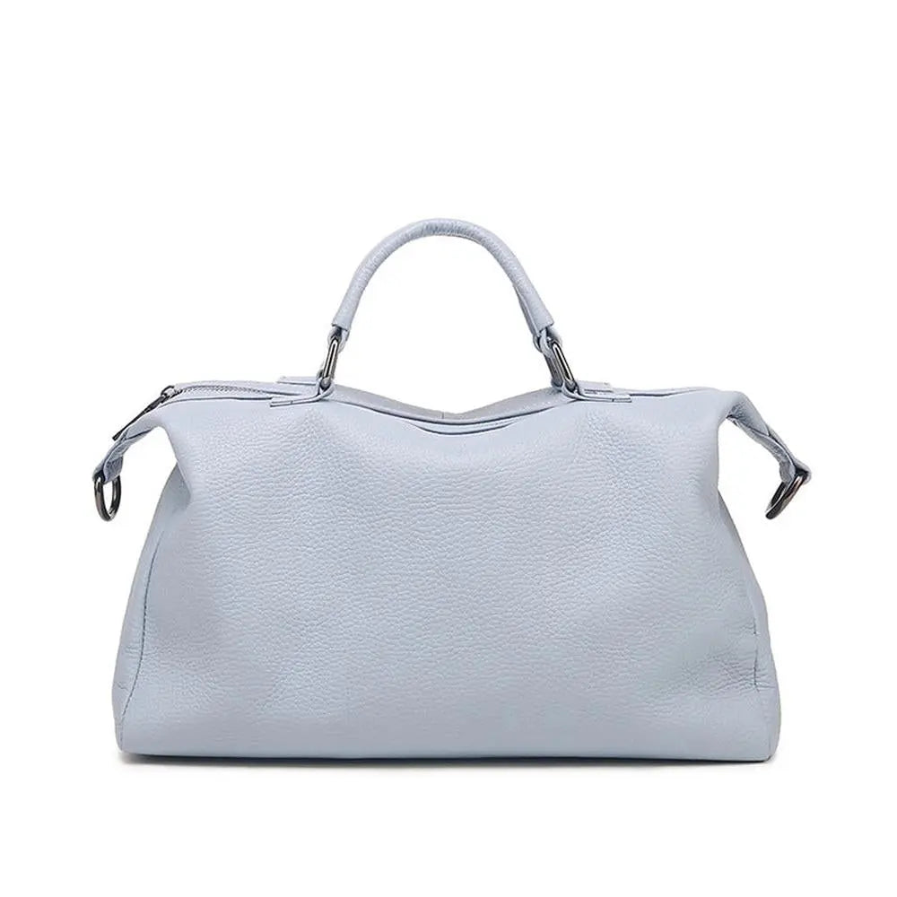 New Genuine pillow shaped Leather Handbag
