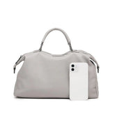 New Genuine pillow shaped Leather Handbag