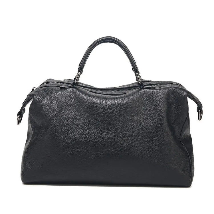 New Genuine pillow shaped Leather Handbag