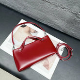 New Versatile Handheld Leather Shoulder Bag