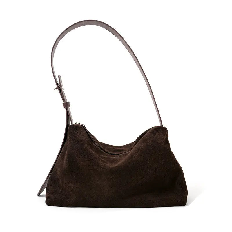 Refined Gloss-Touch Shoulder Bag
