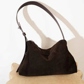 Refined Gloss-Touch Shoulder Bag
