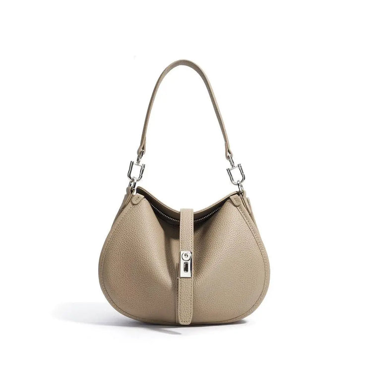 Simple Commute Genuine Leather Shoulder Bag