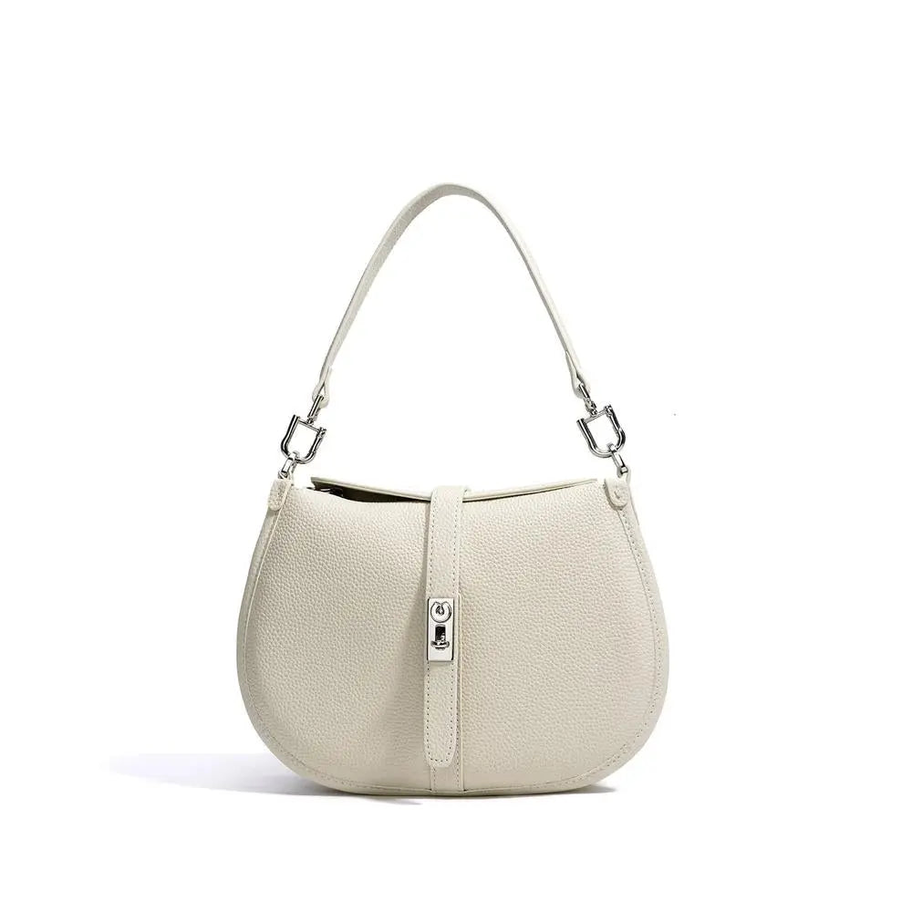Simple Commute Genuine Leather Shoulder Bag