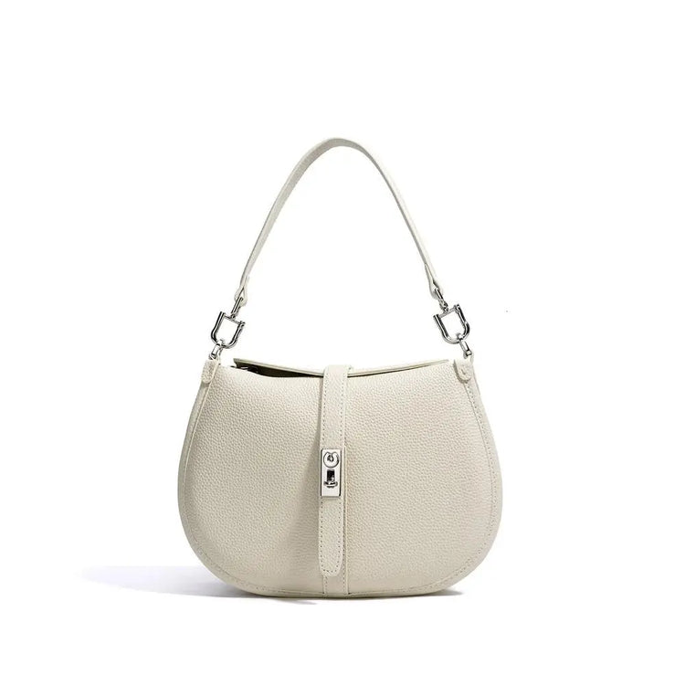 Simple Commute Genuine Leather Shoulder Bag