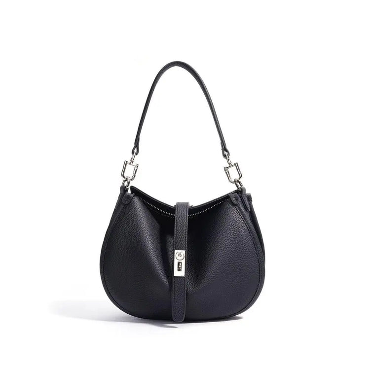 Simple Commute Genuine Leather Shoulder Bag