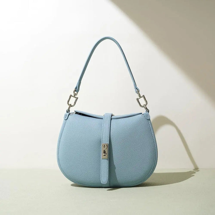 Simple Commute Genuine Leather Shoulder Bag