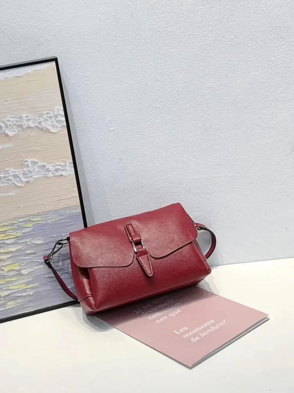 Top Grain Leather Casual Shoulder Crossbody Bag