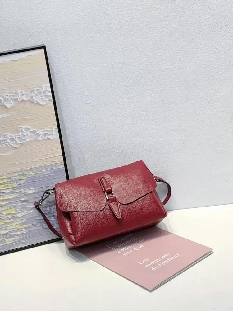 Top Grain Leather Casual Shoulder Crossbody Bag
