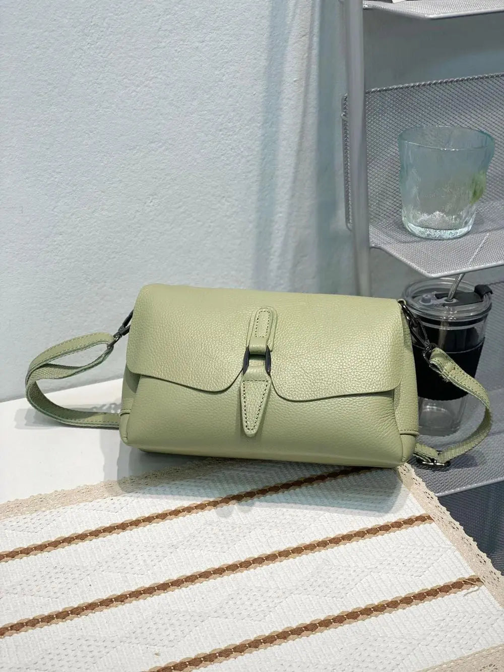 Top Grain Leather Casual Shoulder Crossbody Bag