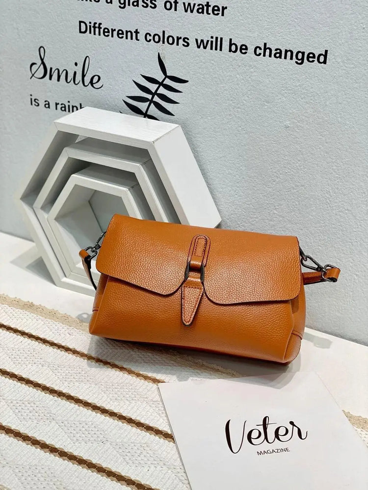 Top Grain Leather Casual Shoulder Crossbody Bag