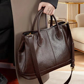 Top-Grain Leather Tote