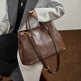 Top-Grain Leather Tote