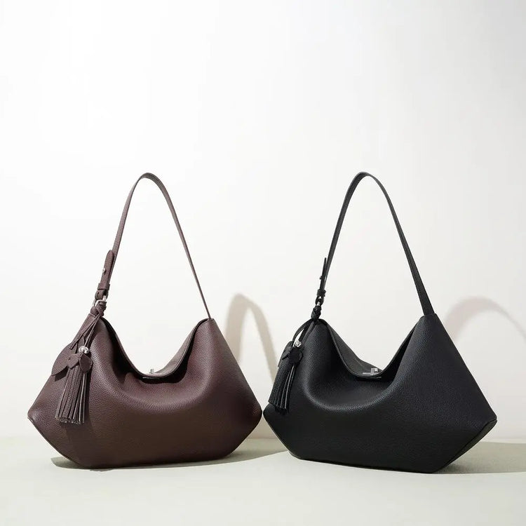 Trendy Large-Capacity Leather Shoulder Bag
