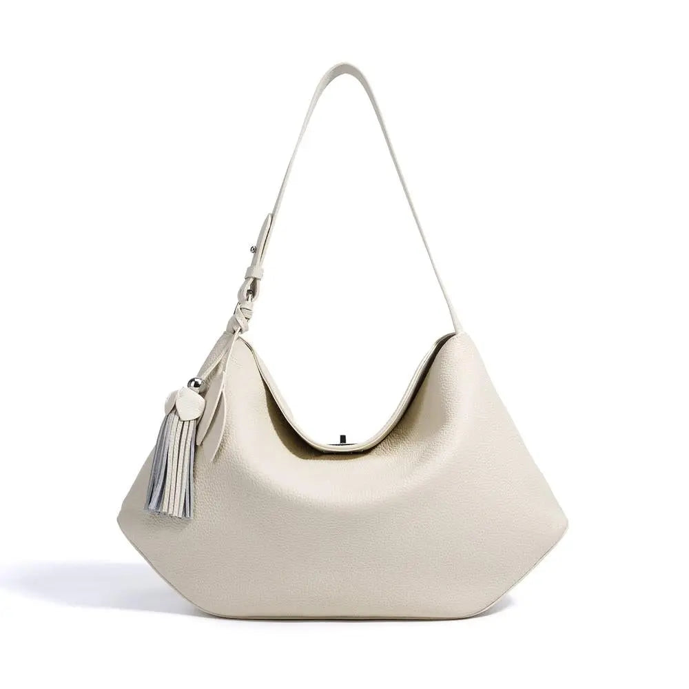Trendy Large-Capacity Leather Shoulder Bag