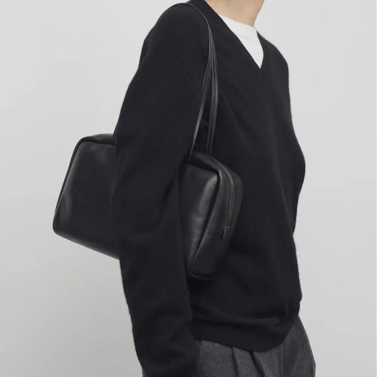 Versatile Commuter Large-capacity Cowhide Shoulder