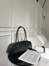 Women’s Korean-Style Leather Baguette Shoulder Bag