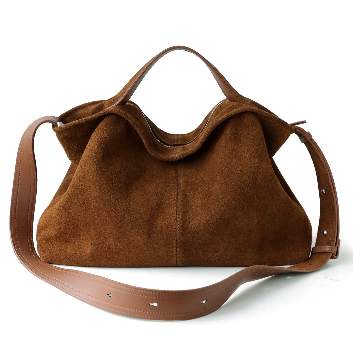 Womens Matte Commuter Tote Crossbody Bag