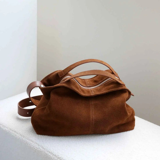 Womens Matte Commuter Tote Crossbody Bag